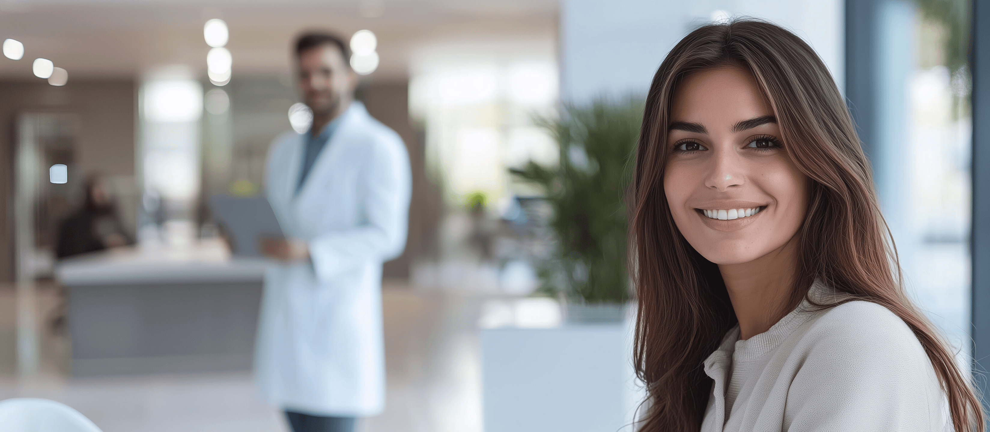 happy woman smiling